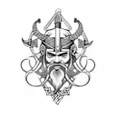 Nordic viking longboat sleeve tattoo tattoo design idea