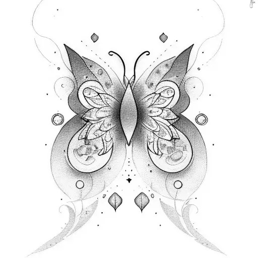 tattoo for an empath with butterflies tattoo design idea