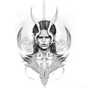 lucifer's last tear tattoo design idea
