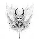 lucifer's last tear tattoo design idea