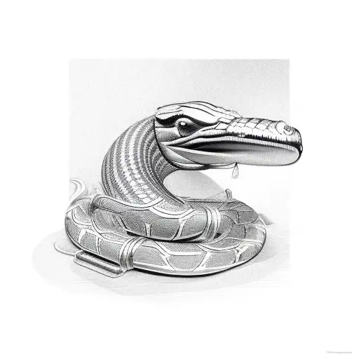 king cobra wrapped around money bag tattoo design idea