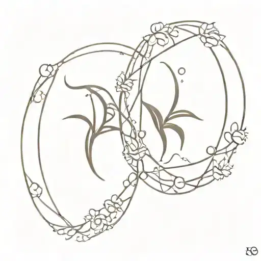 Gemini and cancer zodiac sign tattoo design idea