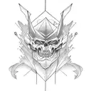 good vs evil tattoo design idea