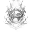 Create a tattoo that incorporates the world of Elden Ring with the elegance of Malenia tattoo design idea