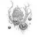 Create a tattoo that incorporates the world of Elden Ring with the elegance of Malenia tattoo design idea