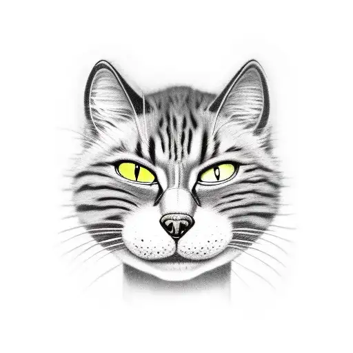 felix the cat on halloween tattoo design idea