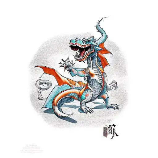 Charizard tattoo design idea