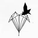 Kite tattoo design idea