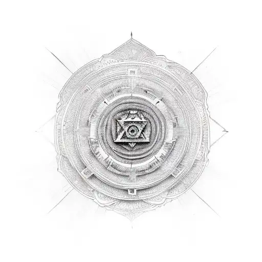 Khmer yantra  tattoo design idea