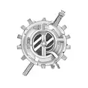 A mechanical wrench intertwined with a circuit board tattoo design idea