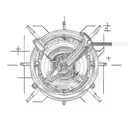 A mechanical wrench intertwined with a circuit board tattoo design idea