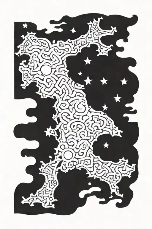 italian flag tattoo design idea