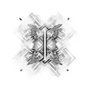 hardtechno rave industrial chain  tattoo design idea