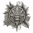 Slavic pagan tattoo design idea