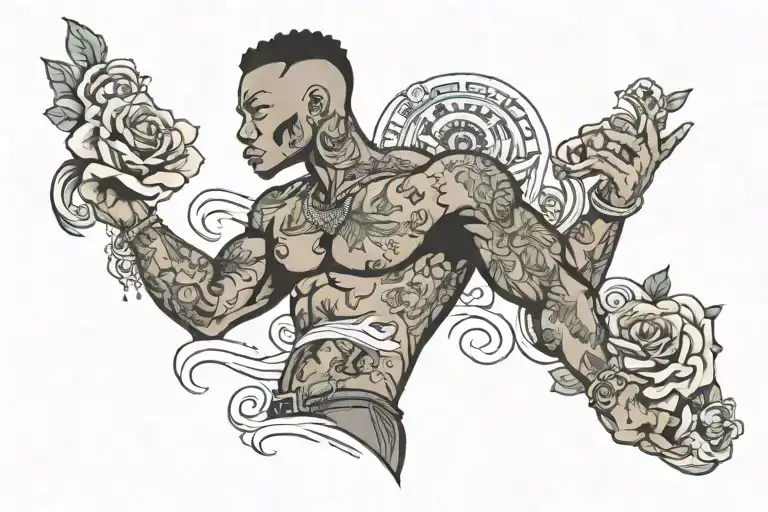 only text: 'black owned' tattoo design idea