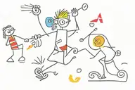 Colourful tattoo design idea