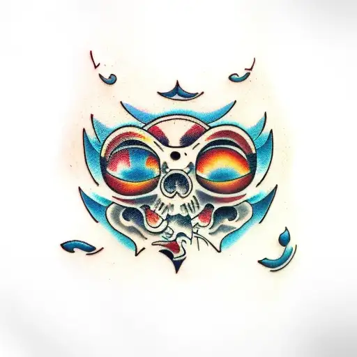 skin rip tattoo design idea