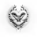 Crying Heart tattoo design idea