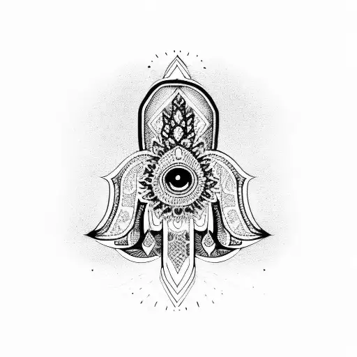 Hamsa Symbol tattoo design idea