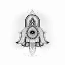 Hamsa Symbol tattoo design idea