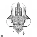 Hamsa Symbol tattoo design idea