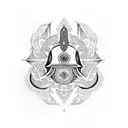 Hamsa Symbol tattoo design idea