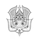 Hamsa Symbol tattoo design idea