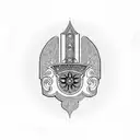 Hamsa Symbol tattoo design idea