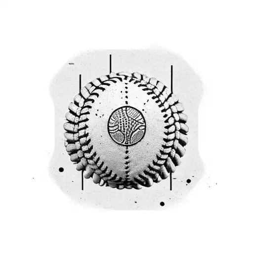 A baseball stadium inspired by ancient Roman architecture tattoo design idea