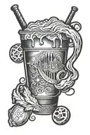 Tin Butter beer tattoo design idea
