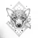 polka tattoo design idea