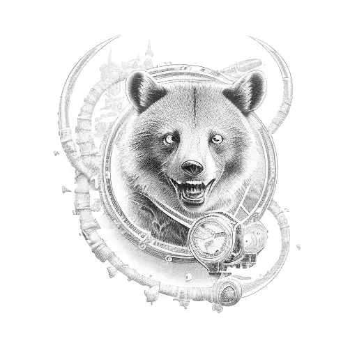 ursa major on hand tattoo design idea