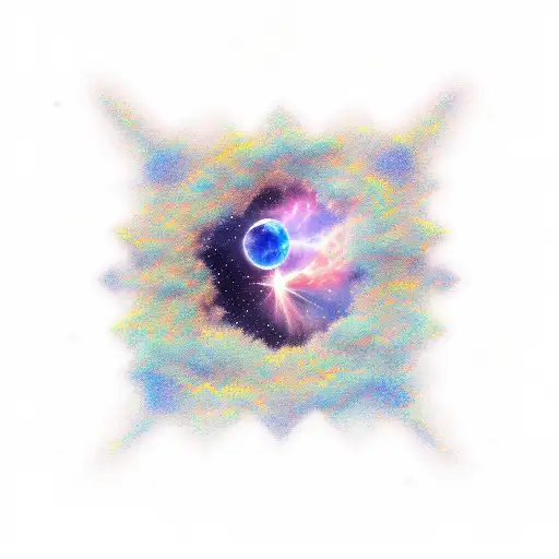 little dipper  constelation stary sky tattoo design idea