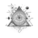 little dipper stary constelation tattoo design idea