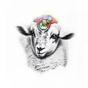 lamb tattoo design idea