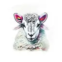 lamb tattoo design idea