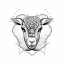 lamb from revelation  tattoo design idea