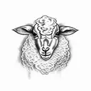 lamb from revelation  tattoo design idea