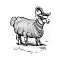 lamb standing as though it has been slain tattoo design idea