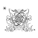 scribble  tattoo design idea