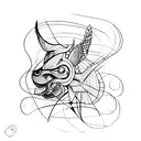 scribble  tattoo design idea