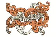A figure 8 made out of the Elliott smith figure 8 mural in portland oregon tattoo design idea