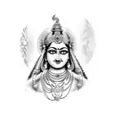 krishna tattoo design idea