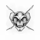 Dragonfly skull spider lilly tattoo design idea