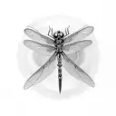 Dragonfly skull spider lilly tattoo design idea