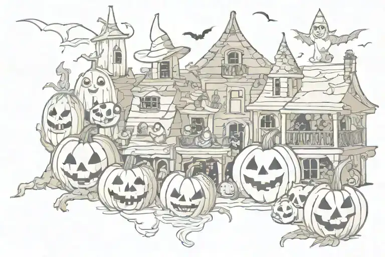 Halloween tattoo design idea