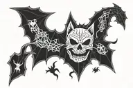 Halloween tattoo design idea
