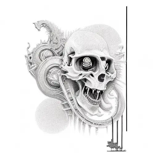 sickle tattoo design idea