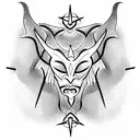 satan tattoo design idea