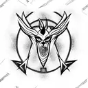 satan tattoo design idea